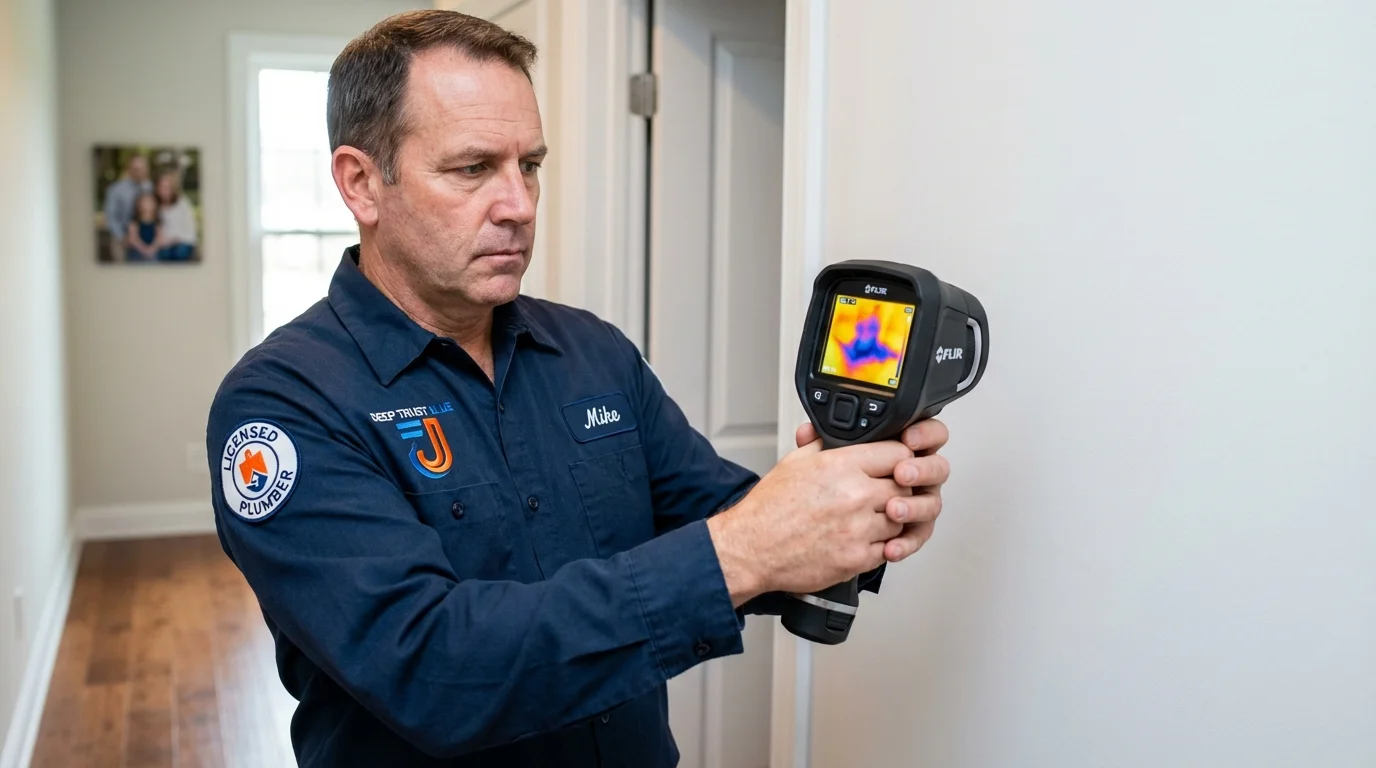 Thermal imaging leak detection by Johns Plumbing LLC in Gardner